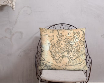 Harry Potter Hogwarts Map Pillow