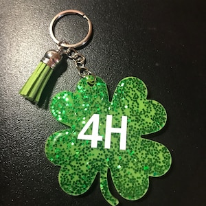 4H Clover Keychain Resin