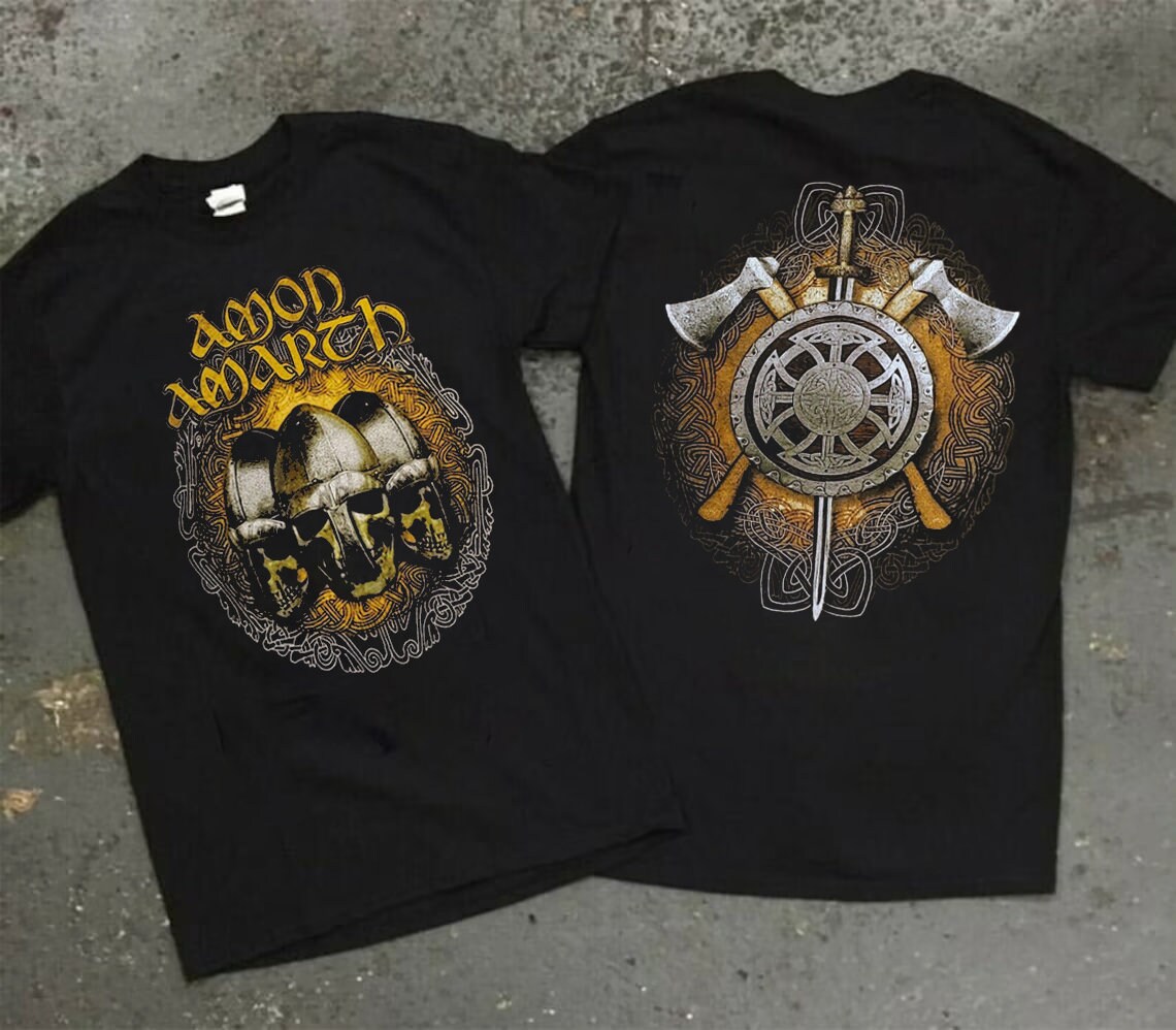 Discover AMON AMARTH 2004 Vintage Viking Metal Graphic Band T-Shirt