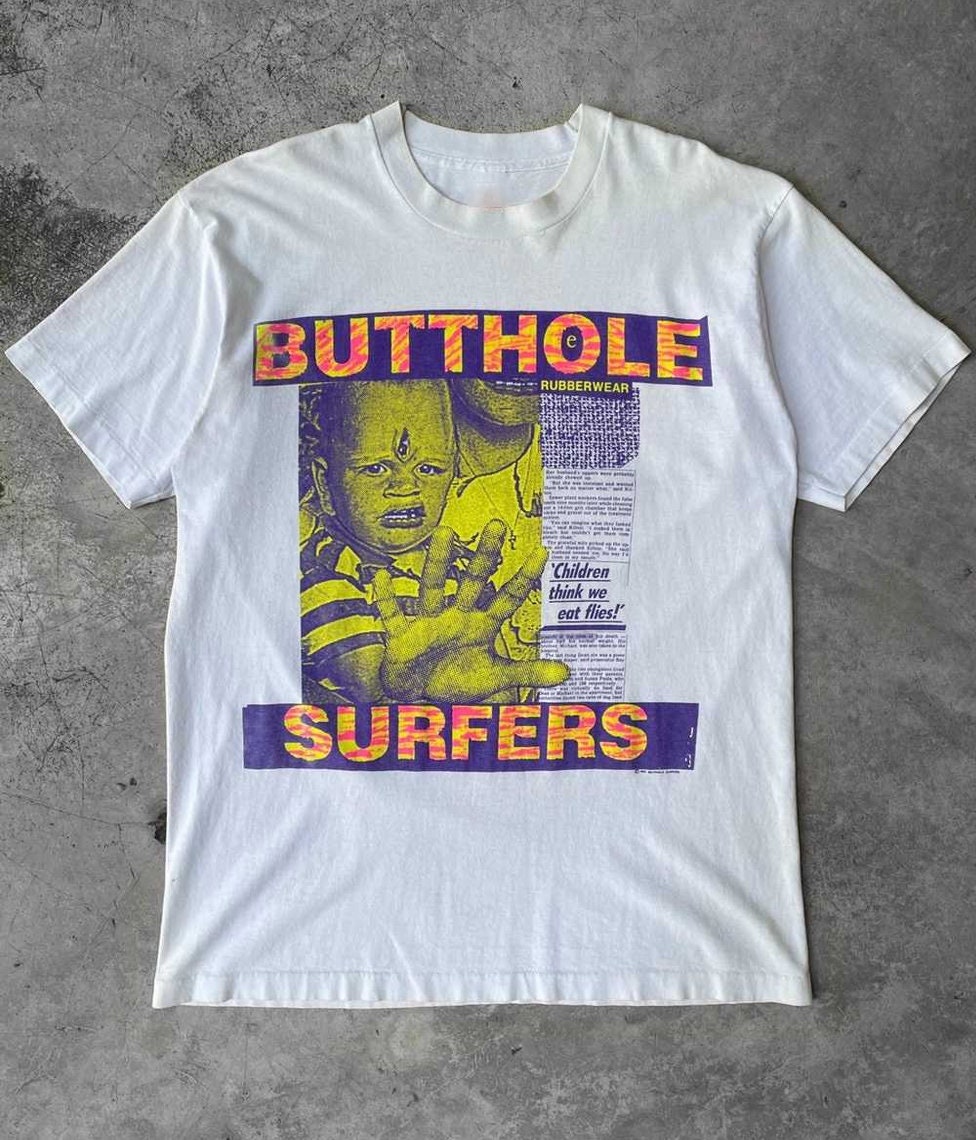 Butthole Surfers Rock Band 1993 Tour Concert Tee, Butthole Surfers T ...