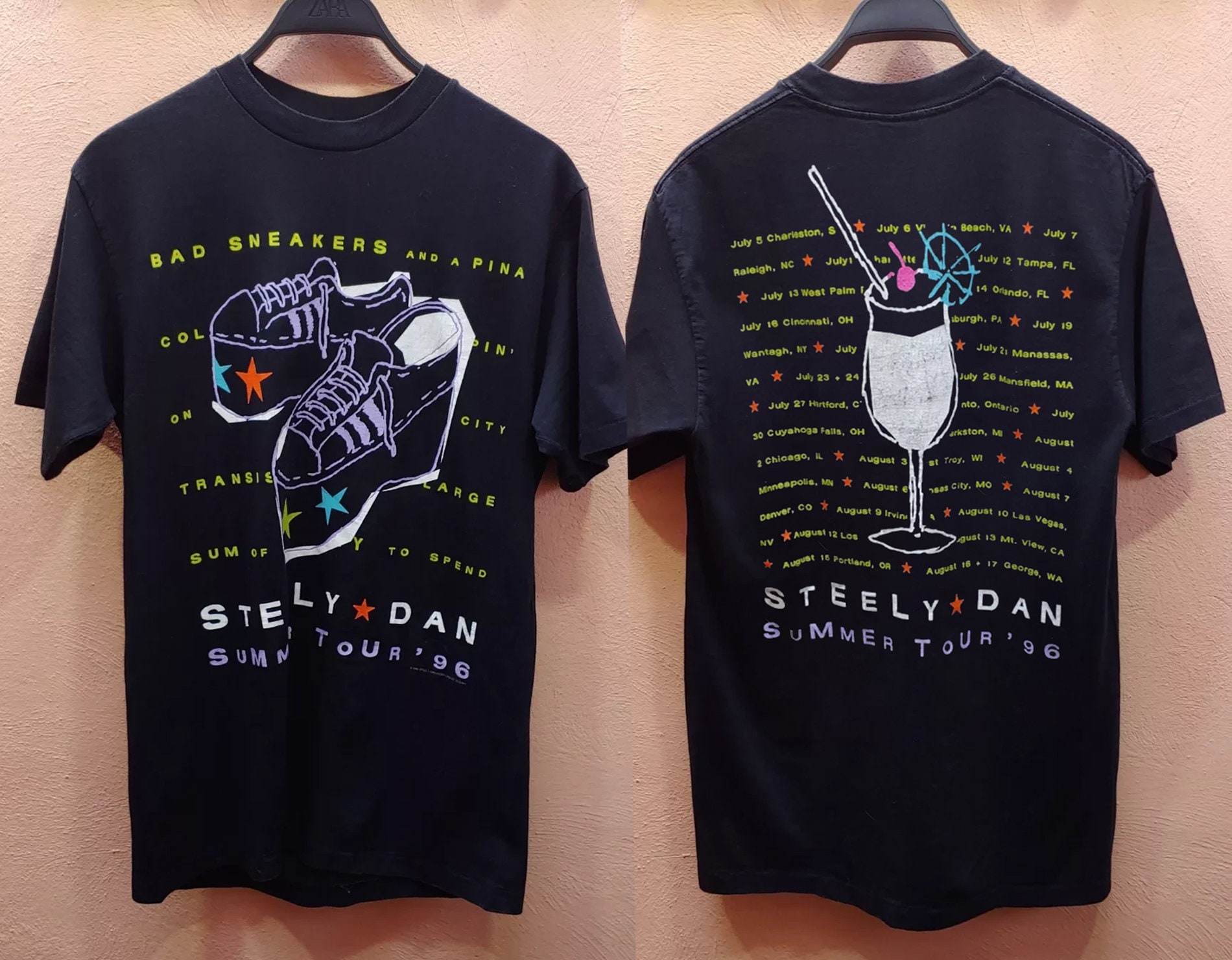 Steely Dan Bad Sneakers Summer Tour '96 T-Shirt