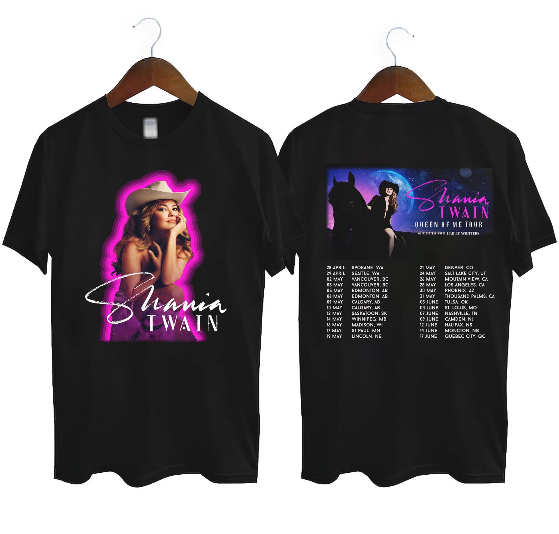 Shania Twain Queen Of Me Tour 2023 T-Shirt