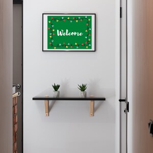 Welcome Christmas Poster Wall Art Home Decor Digital Download for the Holidays