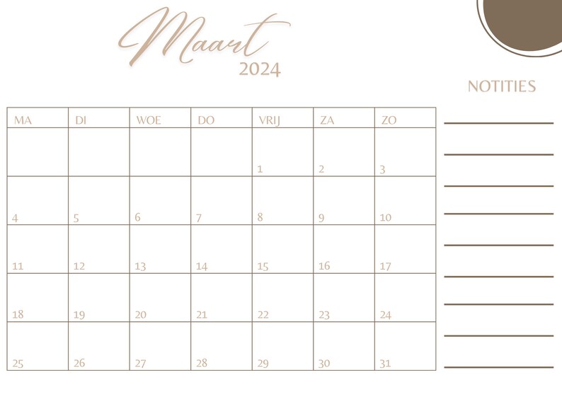 Monthly Planner 2024 Printable Monthly Planner 2024 Weekly Planner 2024