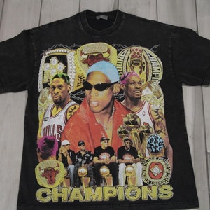 Heavy Weight Dennis Rodman Graphic Championship T Shirt Medium.