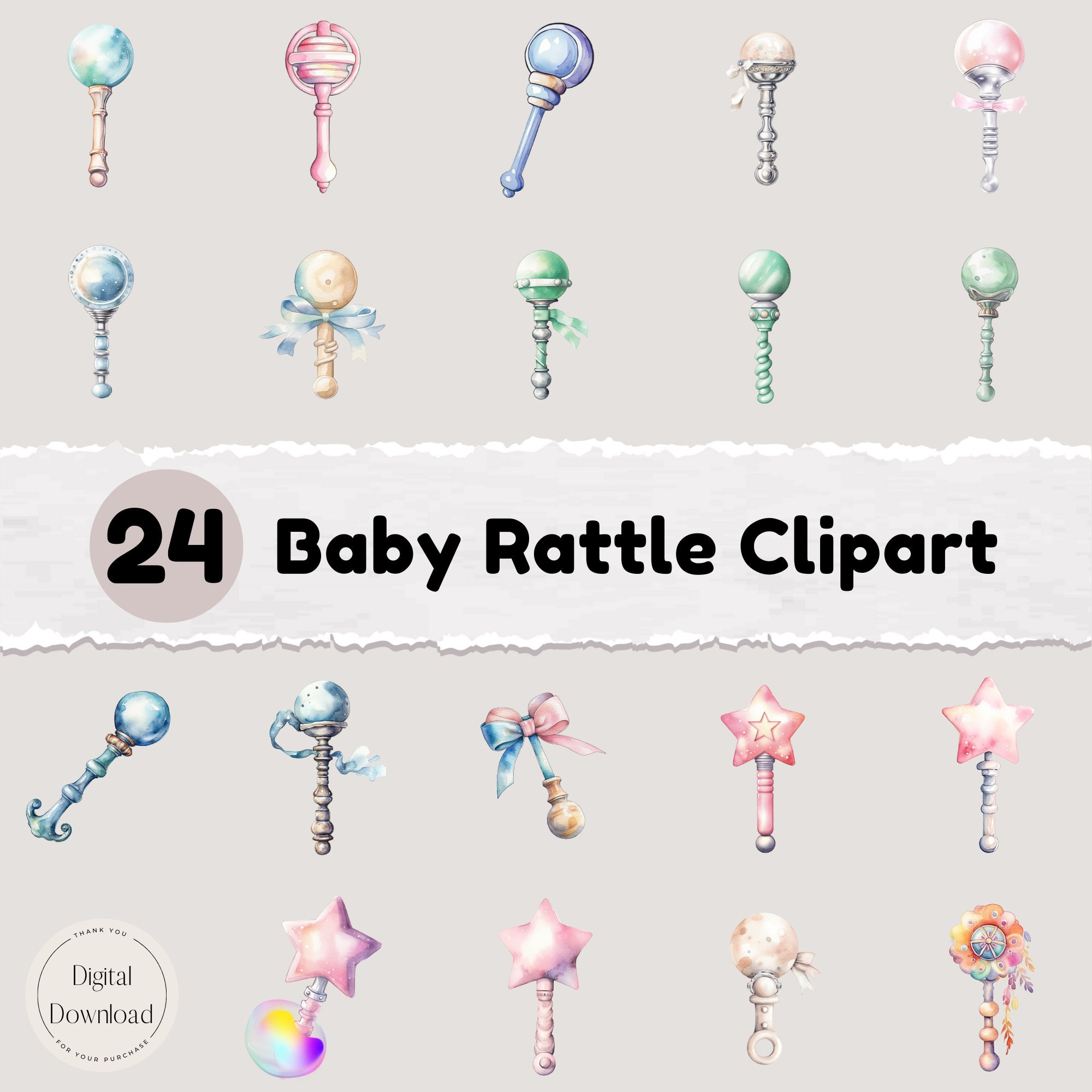 Yellow Babay Rattle Baby Yellow Rattle Clip Art