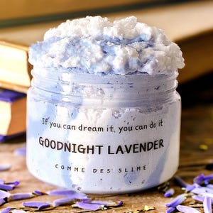 Goodnight Lavender Slime, DIY Snow Fizz Slime, Pick your own scent, Crunchy Slime, Therapy Dough, Slime Shop, Gift for Teen, Comme Des Slime