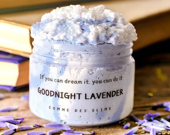 Goodnight Lavender Slime, DIY Snow Fizz Slime, Pick your own scent, Crunchy Slime, Therapy Dough, Slime Shop, Gift for Teen, Comme Des Slime