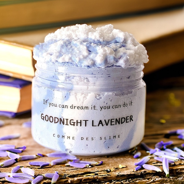 Goodnight Lavender Slime, DIY Snow Fizz Slime, Pick your own scent, Crunchy Slime, Therapy Dough, Slime Shop, Gift for Teen, Comme Des Slime