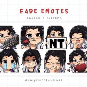 Fade Valorant Emote, Fade Emotes, Valorant Fade emote, Fade Twitch Emote, Fade Discord Emote, Valorant Fade, Fade Valorant Emote, Fade Emote
