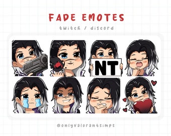 Fade Valorant Emote, Fade Emotes, Valorant Fade emote, Fade Twitch Emote, Fade Discord Emote, Valorant Fade, Fade Valorant Emote, Fade Emote