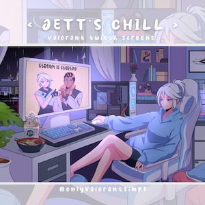 Valorant Jett Twitch Screen, Valorant Twitch Screen, Valorant Jett Twitch, Jett Valorant Twitch Screens, Jetts Chill, Valorant Jett Screen