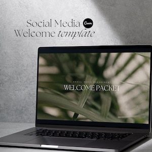 Social Media Welcome Packet Template | New Client Welcome Packet | Social Media Management Canva Template | New Client Onboarding Template