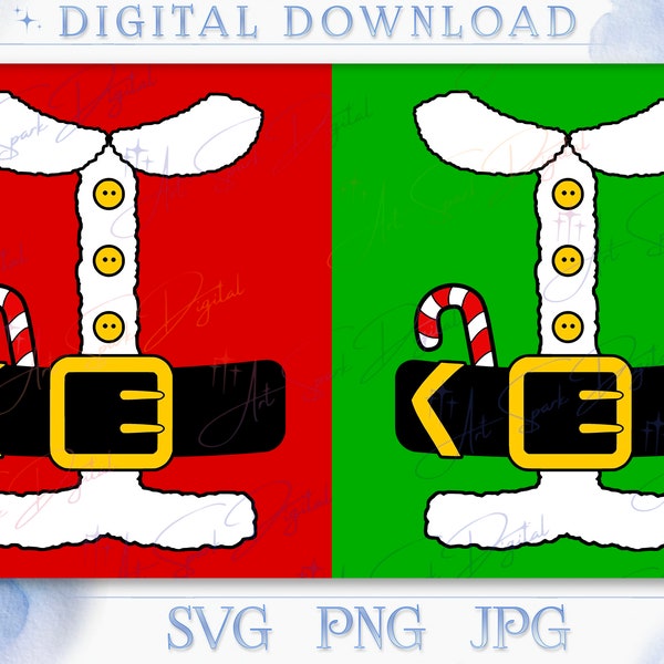 Christmas Santa Elf Costume Svg, Santa Elf Outfit Cut Files, Elf Suit Svg, Christmas costume svg, elf shirt svg, elf shirt svg, sublimation