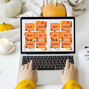 Halloween Writing Prompts for Kids, Halloween Story Starters, Halloween Writing Game for Kids image 1