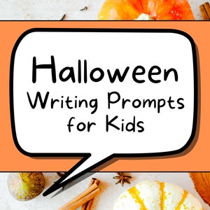 Halloween Writing Prompts for Kids, Halloween Story Starters, Halloween Writing Game for Kids image 3