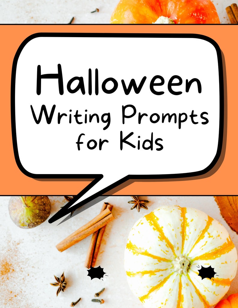 Halloween Writing Prompts for Kids, Halloween Story Starters, Halloween Writing Game for Kids image 3