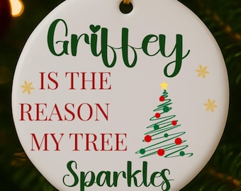Custom Pet Ornament Personalized Dog Name Christmas Tree Decoration