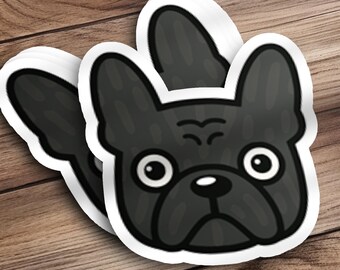 Cute French Bulldog Sticker Brindle Frenchie Decal for Laptops Water Bottles and Phone Cases Cute Frenchie Gift