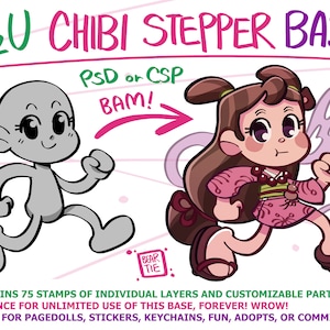 P2U Chibi Stepper Puzzle Base