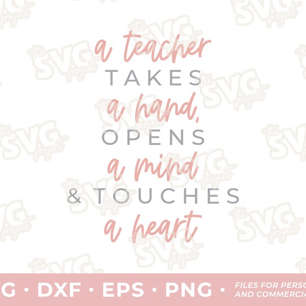 Teacher Takes a Hand - Etsy