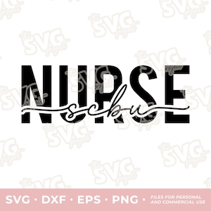 SCBU Enfermera SVG / Archivo de corte de vinilo – Personal + Comercial / Unidad de nacimiento de cuidados especiales, Regalo de enfermera neonatal, Equipo de enfermeras, Carrete de insignia, Cordón