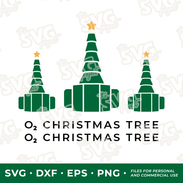 o2 Christmas Tree, o2 Christmas Tree | Sublimation, DTG Printing Clipart File | Oxygen Flowmeter Swivel, Nurse Shirt, Badge Reel, Nurse Gift