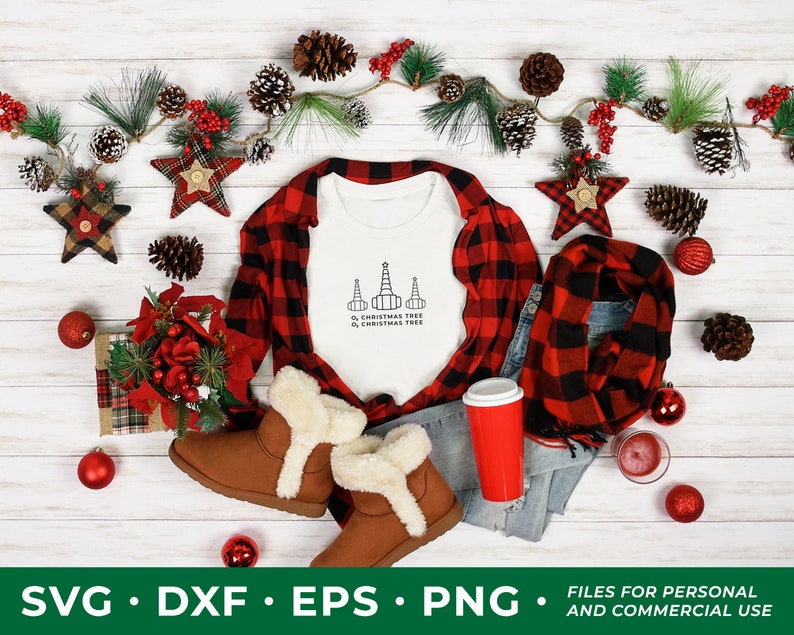 O2 Christmas Tree SVG Vinyl Cutting File Oxygen Flow Meter Icon