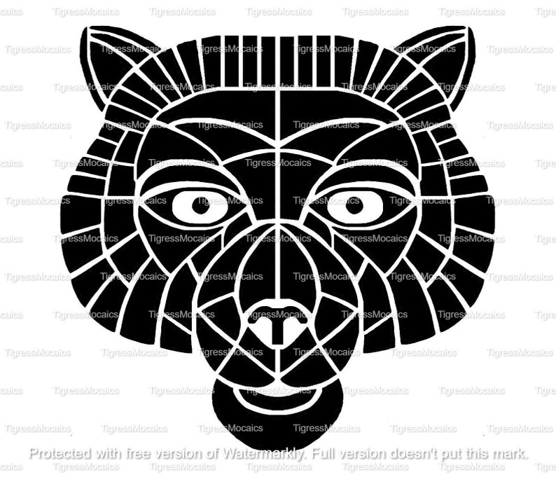 Tiger Mosaic - Svg Jpg Jpeg Png Printable Instant Download Cricut - Etsy