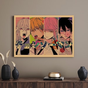 Póster de papel Kraft de Anime Retro para decoración de tu hogar y regalo nostálgico para amantes de los coleccionistas