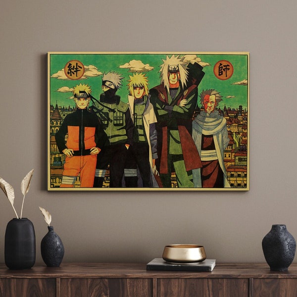 Retro Anime Kraft Paper Poster For Your Home Decor & Nostalgic Collector Lovers Gift