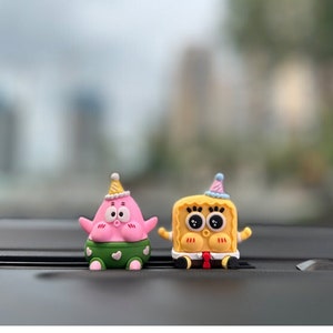 Kawaii Anime Figurine Car Dashboard Decor, Standing Car Pendant Ornament, Charming Figurine for Every Anime Fans