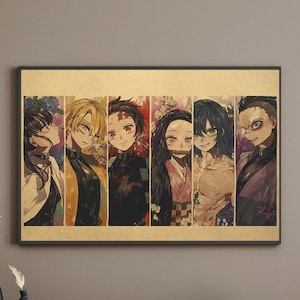 Póster de papel Kraft de Anime Retro para decoración de tu hogar y regalo nostálgico para amantes de los coleccionistas