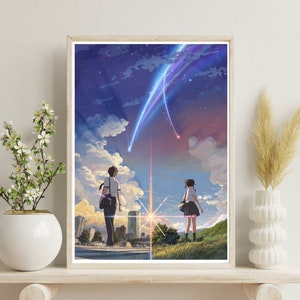 Pôster de papel Kraft de anime para decoração de sua casa e presente nostálgico para amantes de colecionadores