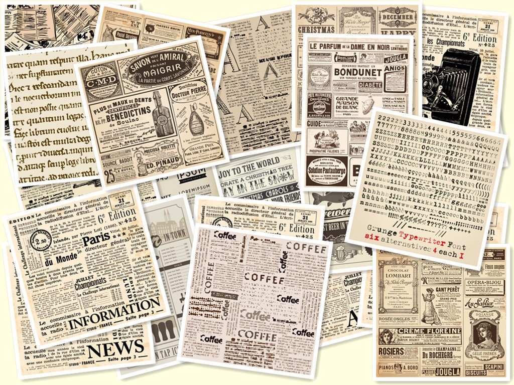 Newspaper Paper Grunge Newsprint Patchwork Seamless Pattern Background  Stock Illustration - Download Image Now - iStock