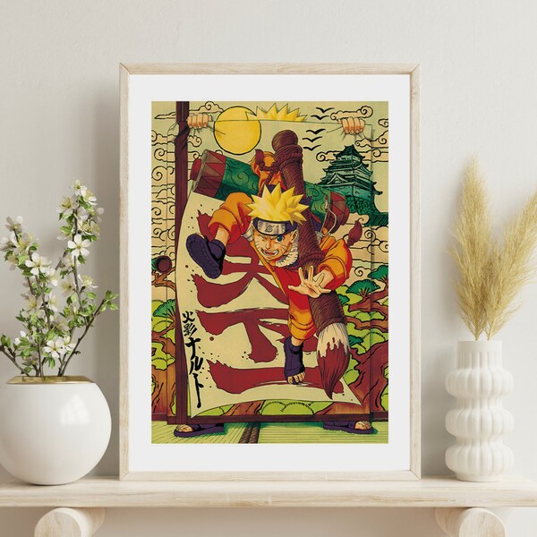 Retro Anime Kraft Paper Poster For Your Home Decor & Nostalgic Collector Lovers Gift