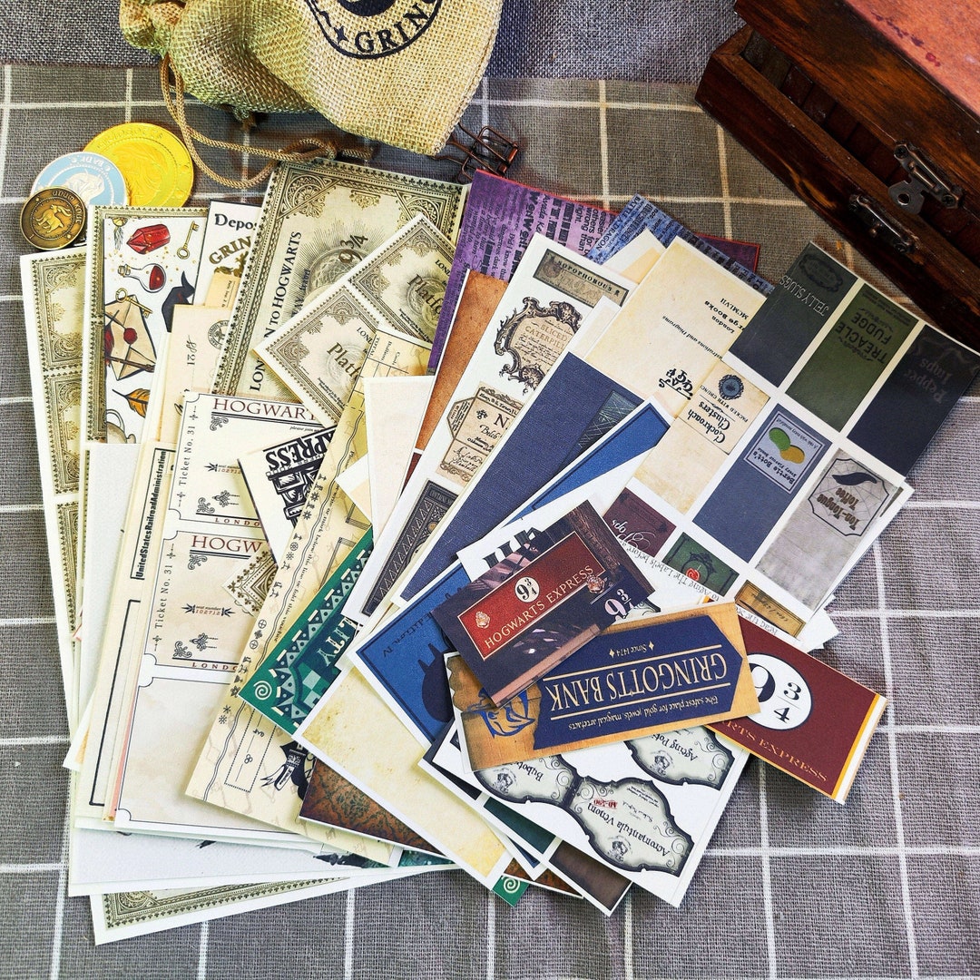 Wizard School Junk Journal Scrapbook Paper for DIY Crafts, Retro Junk ...