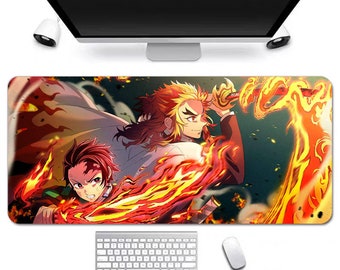 Anime Schreibtischmatte, Lange Schreibtischmatte, Ästhetisches Gaming Mousepad, Weihnachten Geburtstag Geschenkidee, Anime Spielmatten, Gaming Mousepad