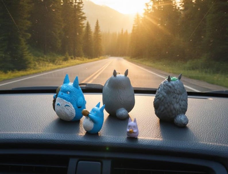 Cute Anime Figurine Car Dashboard Decor, Standing Car Pendant Ornament, Charming Figurine for Every Anime Fans image 11