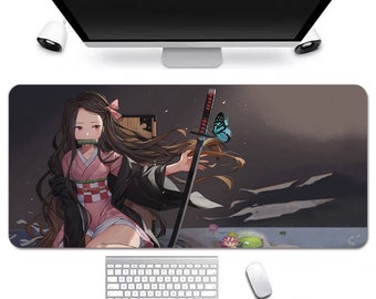 Anime Desk Mat, Long Desk Mats, Aesthetic Gaming Mousepad, Christmas Birthday Gift Idea, Anime Game Mats, Gaming Mousepad