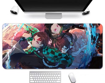 Anime Desk Mat, Long Desk Mats, Aesthetic Gaming Mousepad, Christmas Birthday Gift Idea, Anime Game Mats, Gaming Mousepad