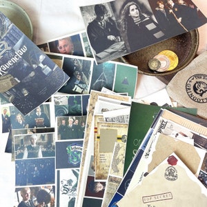 Papel de álbum de recortes para diario basura de la escuela de magos para manualidades, paquete de papel de fondo para diario basura retro, suministros
