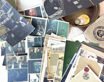 Wizard School Junk Journal Scrapbook Paper For DIY Crafts, Retro Junk Journal Background Paper Pack Supplies