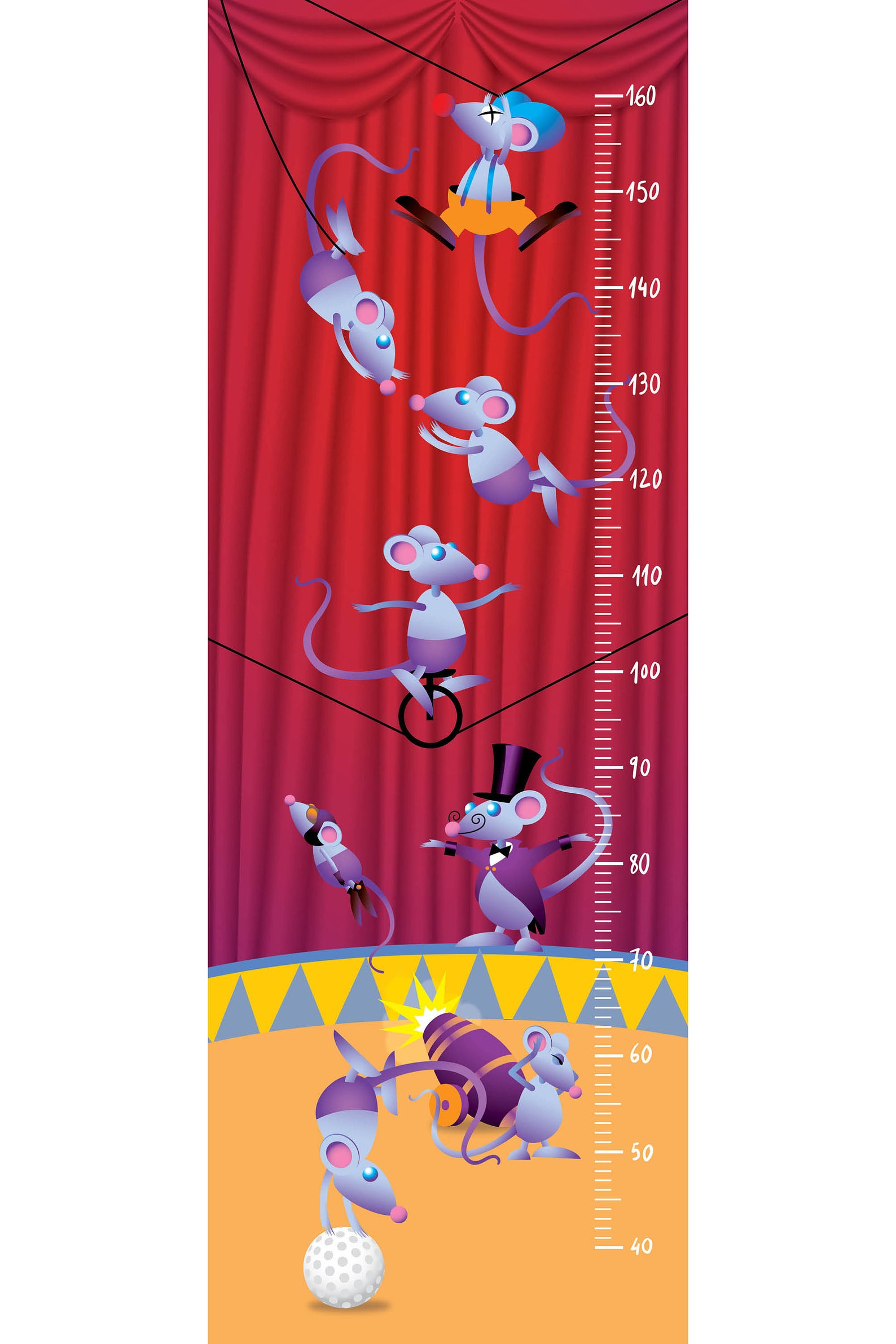Circus Height Chart, Height Chart Sticker, Height Chart Poster, Wall