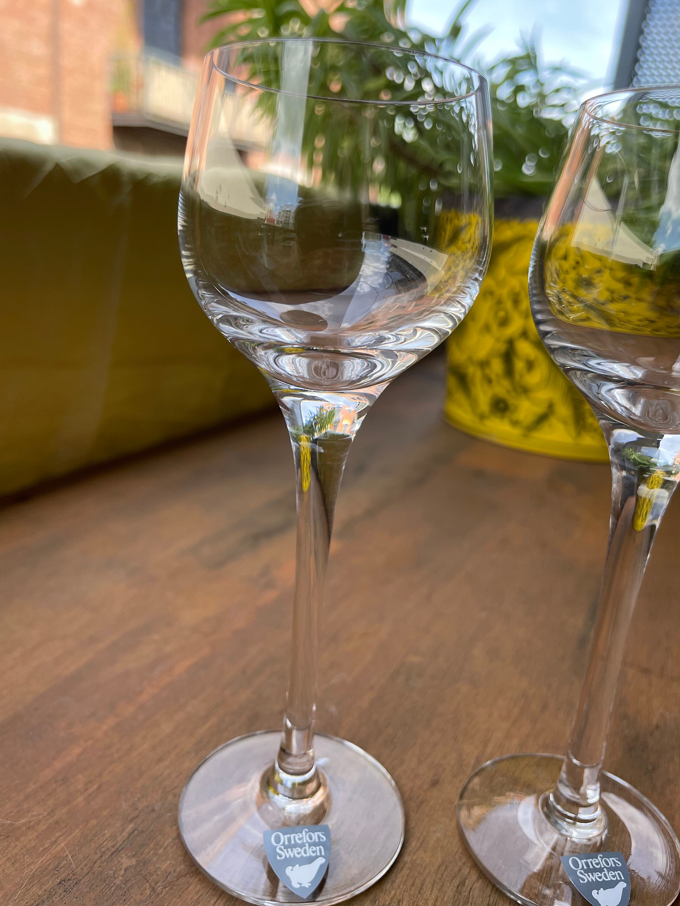 Vintage Orrefors Crystal Glassware Set of Two Port Glasses - Etsy