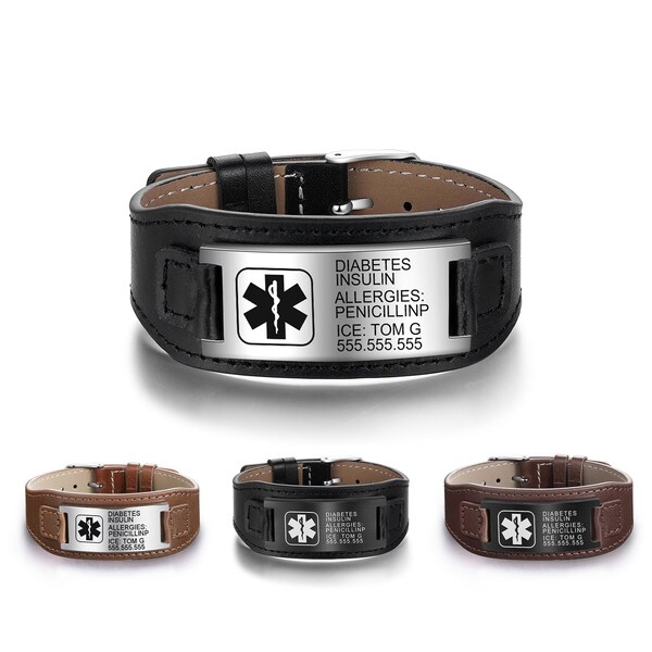 Medical Id Bracelet Etsy