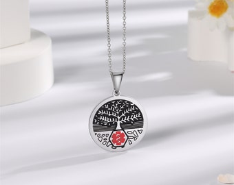 Custom Medical Alert Necklace for Men Women Personalized Engraved Medical ID Tag Emergency Medical Jewelry