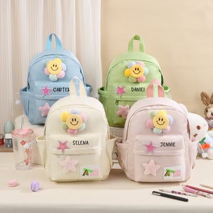 Personalisierter Rucksack für Kindergartenkinder mit Namen, individuell gestickter Namensrucksack für Kleinkinder, Kinderrucksack, Geschenk zum Schulanfang