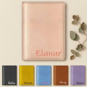 Personalized Leather Passport Cover,Custom Name Passport Holder,Monogrammed Passport Wallet,Honeymoon Gift,Wedding Travel Gift, Couples Gift