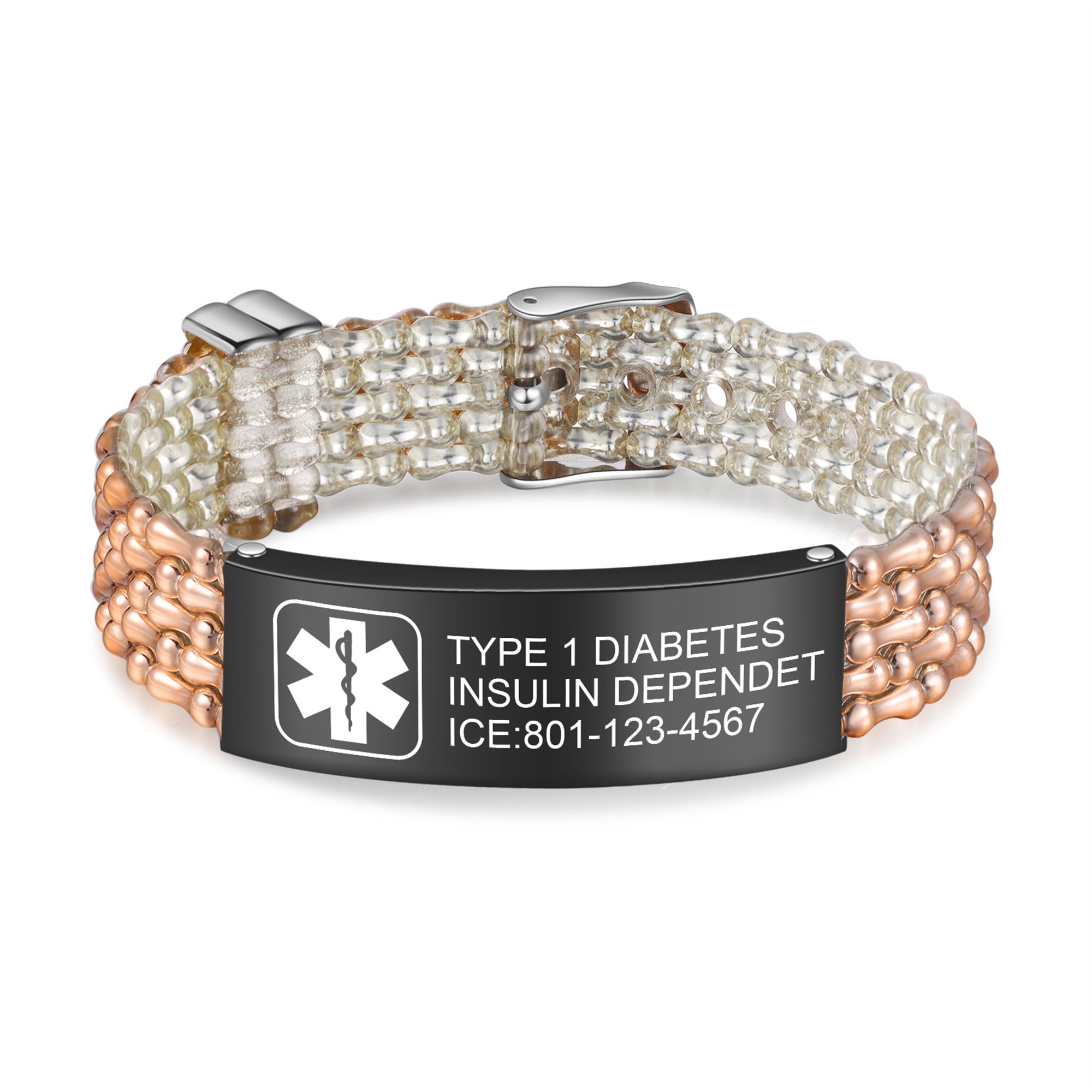 Are Medical Alert Bracelets Worth It Adjustable Medical Alert Bracelets Stainless Steel Waterproof - Etsy
